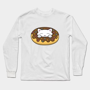 Chocolate Doughnut Cats Long Sleeve T-Shirt